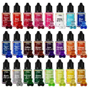 YOBTOP ���W�� ���F�� �����F 24�F�Z�b�g 10ml ���Z�x �����F �G�|�L�V�����p ���W�����F�� ���W���t ���F�� �N���A�J���[ ���ς��ɂ��� ��e�� �l�֗p ���ʂŔZ�������� �W���G���[���� �N