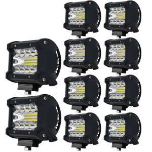 LED��Ɠ� LED���[�N���C�g 60W �e���i�ɂ����� OSRAM���`�b�v�𗽂� 5800LM 8V-60V ������ IP67 �h�� �h�o �g���b�N �W���� �O�Ɠ� �L�p �g�U ����&�W������ 10�Z�b�g�uA-GL-C4S-Cx10�v