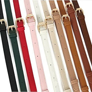 (TOEDNNQI) ショルダーストラップ ショルダーベルト バッグ用 革 ベルト 紐 細め 交換用 ショルダーストラップのみ 1.8cm 長さ105〜135cmまで調整可能 1.8センチ 十色 付替え 長い 肩紐 カバン用