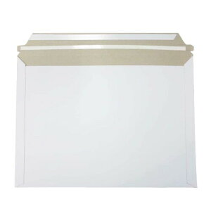 厚紙封筒 A4サイズ 10枚セット クリックポスト ゆうパケット対応 レターケース ワンタッチ貼付テープ 白 開封ジッパー付 ビジネスレターケース 梱包袋 高250mmX幅340mm