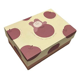 かわいいクマ ギフトボックス ダブルカラー 贈り物 誕生日 記念日 パッキングボックス ラッピング用品 大容量 包装 ガールフレンド (Sサイズ くま)