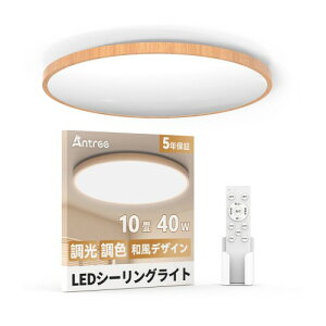 Antree LEDV[OCg10 4800LM F ؖڒ afUC ԐڏƖ 铔 40W ȃGl & Px VƖ Ceiling Light a/Q//rO//Lb`/LɍœK (ԊO
