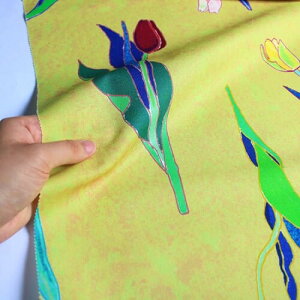 nora. ST1282-B �ԕ� �A���� �`���[���b�v ������� flower ��l ���� �f�U�C�� pattern cotton fabric �R�b�g�� �n���h���C�h �t�@�u���b�N �V�[�`���O ���n ��|�p �� ���{�� �J�b�g�ς� 23A (�}�X