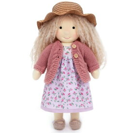 BlissfulPixie ウォルドルフ人形 Waldorf Doll 手作り人形 - Darcy 30cm 柔らかい 女の子 かわいい ぬいぐるみ 子供たちに最適な人形