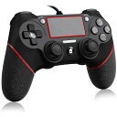 P4コントローラー 有線 プレステ4 ゲームパッド アップグレード版 USB接続 二重振動 人間工学 高耐久ボタン P3/PC/P4/…