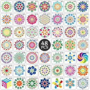 EUSTACE 48Zbg XeVV[g 䶗 13x13cm}_ ԕ ev[g }XeV `XeVv[g bZ[W DIYXNbv G h G` e