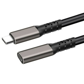 usb-c Type C 延長ケーブル 延長コード USB 3.1 Gen2(10Gbps) 5A急速充電とデータ伝送（10Gbps）タイプC 延長コード (1m)