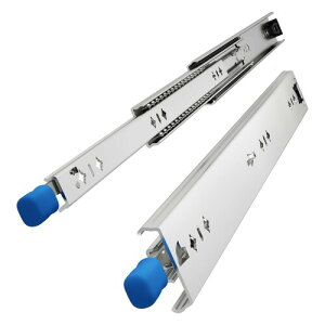 VADANIA 重量用スライドレール ロック付き 300mm #VD2053 3段引 フルエクステンション ボールベアリング 横付き 引き出し用レール 左右セット(2本入)