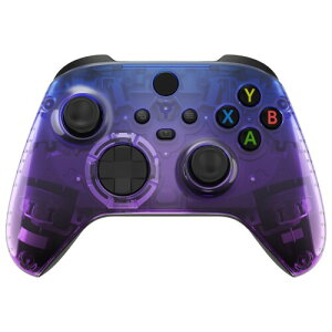 eXtremeRateのXbox Series X/S対応用カスタムフロントハウジングシェル(クリア素材)、 Xbox Series X/S対応とXbox Coreに対応用ソフトタッチカバーフェースプレート、コントローラーは含まれてい