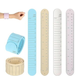 Lyyxjsltd 4 個セット リストバンド メモ 帳 ウェアラブルメモ やることリスト 腕に巻くメモ帳 手首に巻くメモ 腕に巻きつける 書いて消せる 防水 やシリコンること 複数回使用 (白、薄紫