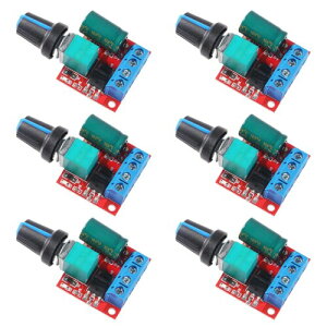 DIANN 6pcs Mini DC Motor PWM Speed Controller 5A Speed Adjustable Switch Module DC 5V-35V Voltage Regulator Dimmer Governor Switching with LED Indicator
