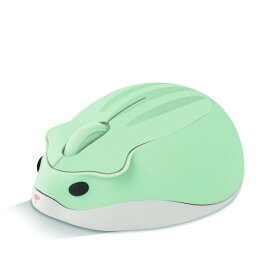 Fmlyhom マウス 無線 小型 2.4Ghz ワイヤレスマウス かわいい ハムスターの形 おしゃれ 無線 静音マウス 軽量 持ち運び便利 電池式 女性/子供向け プレゼント(緑)