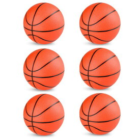 Huang Yem 6個 子供ボール 子供用バスケットボール バスケおもちゃ ミニバスケット ゴムボール 室内 屋外 誕生日 プレゼント ギフト おもちゃ