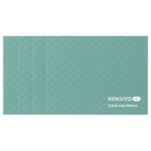 コクヨ メモ カードサイズ KOKUYO ME カットオフ 3mm方眼 青 KME-MPM1S3GB SMOKY SKY