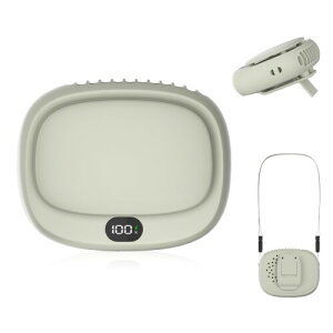 首掛け扇風機 ネックファン 腰掛け扇風機 ベルトファン 携帯扇風機 首掛け/手持ち/腰掛け/卓上 LED残量表示 超軽量 超強風5段階調節 ハンディ 小型 Type-C5V/1A急速充電 ポータブル コンパ