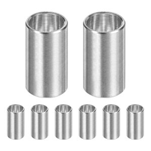 M METERXITY 8PCS M8 304�X�e�����X�X�`�[���X�y�[�T�[ 8mm ID x 10mm OD x 18mm l ���^���X�N�����[�X�^���h�I�t�u�b�V���O ��s�@�d�グ ���E���h�X�y�[�T�[ 304�X�e�����X�X�`�[�� �X�N�����[�{��