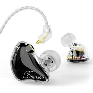 BASN Bmaster IEM ���j�^�[�C���z�� �g���v���h���C�o�[ �C���C���[���j�^�[ 2�{�̒��E�\MMCX�P�[�u���t�� ���y��/�h���}�[���� �J�i���^�L���C���z�� (Black)