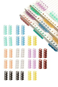 YFFSFDC ���[�Y���[�t �����O 32�Z�b�g 8�F�� 5�� ���a13mm �o�C���_�[�����O ���O���\ �t�@�C�� A4 A5 B5 ���{�p�Ƃ��� �t�@�C���{���� �P�꒠ �蒠 �����O���[�t �J�����_�[�����ۑ�