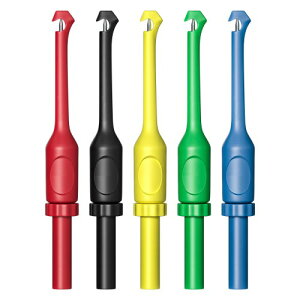 Cleqee 5�{ ���C���[�s�A�X�v���[�u (1mm�T�j/4mm�o�i�i�v���O) ��j����S�s�����v���[�u �����ԓd�C��H�f�f�E�C���p �}���`���[�^�[�Ή� �i5�F�j