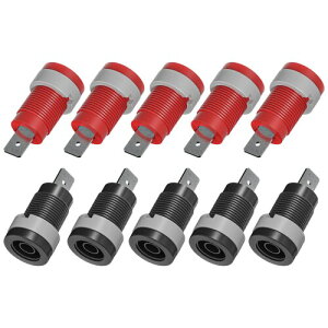 Cleqee �o�i�i�W���b�N �o�C���f�B���O�|�X�g 4mm���X �\�P�b�g�v���O �p�l�����t���� �X�s�[�J�[�A���v/����@��/�d�����u�p �ԍ�2�F 10�Z�b�g