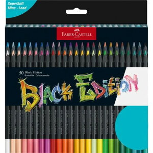 Faber-Castell �J���[�����O�y���V�� �u���b�N�G�f�B�V���� 116450 ��50�{�Z�b�g
