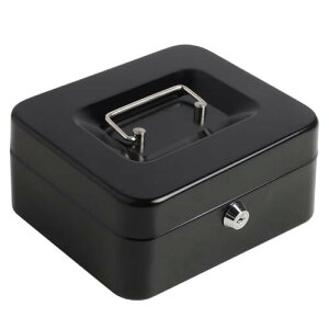 Jssmst ������ �L���b�V���{�b�N�X �L�[���b�N�� �~�j���� ������ ������ 20x16x9cm �R�C�����[(�u���b�N)