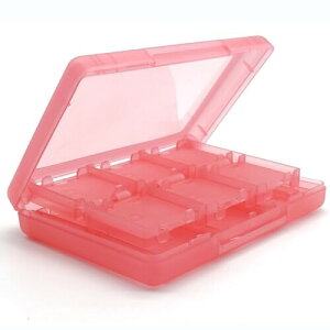 3DS カセットケース SDカード  ソフトケース ゲームソフト カードケース メモリカード収納 大容量 24枚入り  (赤)