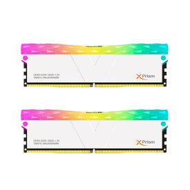 v-color Hynix IC デスクトップPC用 ゲーミングメモリ Manta XPrism RGB (発光型) DDR5-6200MHz PC5-49600 32GB (16GB×2枚) U-DIMM 1.3V CL36 (Intel XMP専用) ヒートシンク付き TMXPL1662836WWK