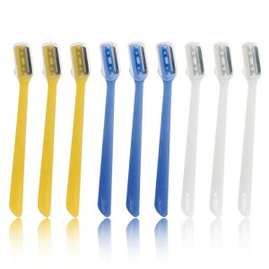 SILSTAR MULTIPURPOSE RAZOR BLADE 9pcs - Exfoliating Dermaplaning. Eyebrow Trimmers Razor, Facial Shaver Face Precision Razor Blade Dermaplaning Razors Tool, Eyebrow Shaper Face Hair Remover