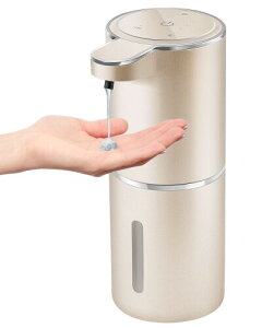 JEMISUN 洗剤ディスペンサー ハンドソープ 自動 液体 食器用洗剤 詰め替え 持続液出し380ml 壁掛け 吐出量4段階調節 充電式 IPX5防水 オートディスペンサー 食器洗剤 ディスペンサー キッチ