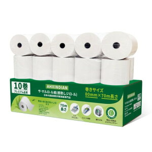 ���M���[���� 80×80mm ���V�[�g���[�� 10���� ��80mm×�O�a80mm×���a12mm �V�[�l�b�g ����70mPOS���W�X�^�[�E�Ɩ��p�v�����^�[�Ή� �m�[�}���^�C�v