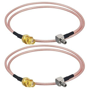 BOOBRIE 50CM SMA�P�[�u�� ���� SMA���X-TS9�I�X RG316 �P�[�u��(1.5D-2V ����) SMA�ϊ� TS9�R�l�N�^ L�� 4G LTE WiFi���[�^�[ Bluetooth �EGSM�E UMTS ���o�C�� �u���[�h�o���h �A���e�i 2�{