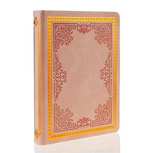 Mazeranハードシェルノート、PUレザー厚くて滑らかな筆記、レトロB6横罫エレガント手? 文房具 学用品 メモ帳 帳簿、学生、女の子、女性、娘のプレゼント