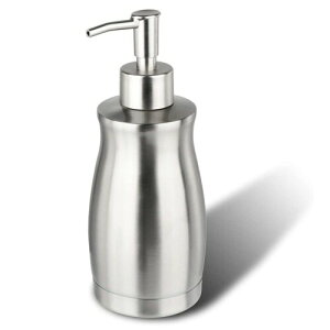 ハンドソープディスペンサー GLUBEE 詰め替えボトル 304 ステンレス おしゃれ ディスペンサー シャンプー ボトル 食器用洗剤 バスルーム キッチン 洗面所などに適用 (2020)