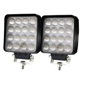 �U���ɂ����� 48W LED��Ɠ� 6000lm �h�� IP67 �L�p�^�C�v PMMA�����Y ���P�x ������ �g���b�N �t�H�[�N���t�g �_�Ƌ@�B�Ή� 8V-60V �ԍ� ���O�p LED���[�N���C�g 2�uA-ZG02-Cx2�v