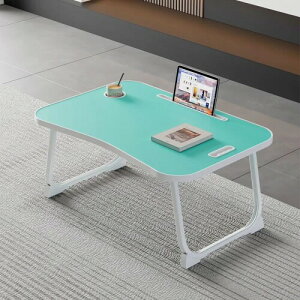 折り畳み机 小さい 折りたたみテーブル 一人暮らし 多機能 折り畳みテーブル 小さい机 小?子 小?子子供 省スペース大容量表面 軽量 学習 ベッド ソファ (ブルー)