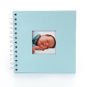 DFsucces 手作りアルバム 思い出帳 diy 手作り アルバム 台紙 DIY写真集 卒業記念集 赤ちゃん写真集 結婚記念 誕生日 プレゼント (ブルー)