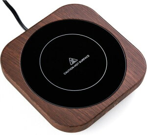 ポカロティー カップウォーマー 保温コースター マグウォーマー 卓上用ウォーマー 木目 3段階温度設定 4時間自動電源オフ 保温プレート コーヒー 牛乳 紅茶 ココア ドリング 飲み物 飲
