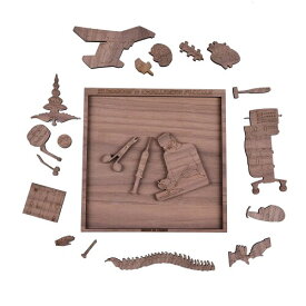 テトリビルディングブロック、教育的な形のおもちゃ,大人のための 難易度木製パズルロジックマインドブレインティーザーパズルゲーム (8)