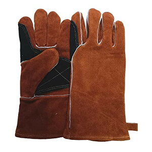 (nature japan) 耐熱 革手袋 キャンプ ソフトレザーグローブ 作業本革手袋 薪ストーブ 焚き火 (ナチュラルスモール)