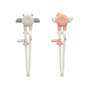 Doyeemei トレーニング箸 ベビー用はし 箸 2ペア 子供用 初心者用 かわいい 右手用 練習箸 矯正箸 食洗機対応 箸ホルダー シリコン製