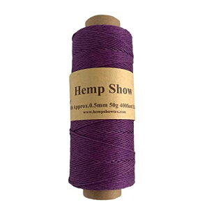 Hemp twine R0.5mm 50g(Hemp100%) 120m (p[vPurple)