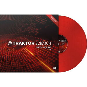 Native Instruments DJANZT[ TRAKTOR Scratch Control Vinyl MK2 Red