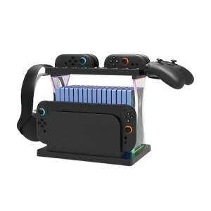 Switch 2�p���@�\���[�X�^���h AriKroii �W���C�R��2�Ή� �[�d�X�^���h �X�C�b�`2�{��/JoyCon2�p/Pro�R���g���[���[/�w�b�h�z��/�Q�[���J�[�h �S�����[�\ JoyCon2�p 4�䓯�����z�[�d ?LED�w����