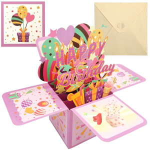WD&CD ̃o[Xf[J[h aJ[h bZ[WJ[h a  J[h t 3D |bvAbvJ[h l  birthday card