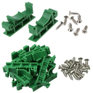 PENGLIN PCB��H��u���P�b�g 10�Z�b�g DIN C45���[����t�p PCB DIN���[�� ���t���u���P�b�g �L�����A�N���b�v ���� 35mm DIN���[���p