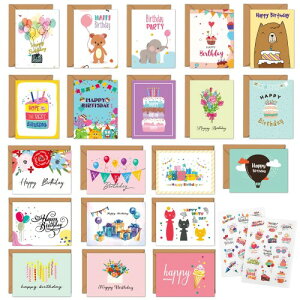 aJ[h t Happy Birthday J[h 20Zbg ƃXebJ[t a߂łƂ J[h qƑl ajJ[h ܂݃J[h 󔒃J[h