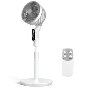 扇風機 サーキュレーター 兼用1台多役 リビング扇風機 省エネ 風量6段階 パワフル送風 大風量 60秒パネル自動消灯 リモコン付き 換気扇 タイマー付き 高さ調節可能 1.8M電源コード 24畳 お