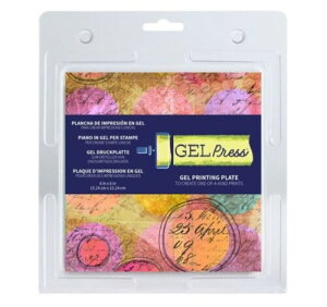 (GEL press) �W�F�� �v�����g �v�����e�B���O �v���[�g gel plate �Q�� �v�����g �v���[�g �ŉ� �G�̋� �ʔ��� �����` �� 15×15cm