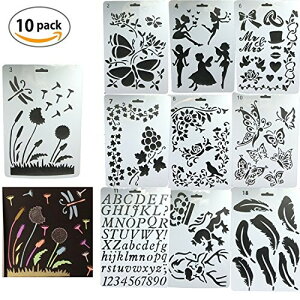 Lilor 10  vX`bN G  XeV XP[ev[g Zbg XNbvubN DIYAoANZT(26 ×18cm)